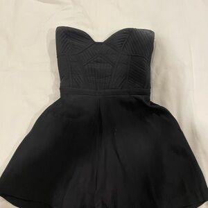 Elegant Black Strapless Dress